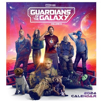 Kalendarz na ścianę na 2024 rok Guardians Of The Galaxy 30x30 cm