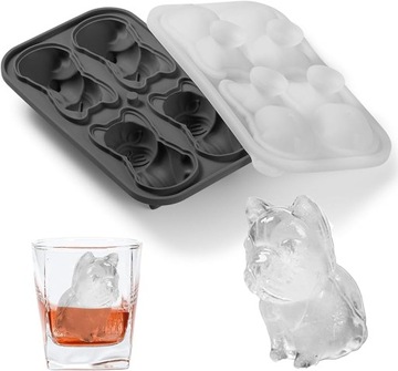 3D Jamnik Pies Ice Cube Mold Zabawne kształty, pre