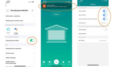 КОНТРОЛЛЕР ГАРАЖНЫХ ВОРОТ TUYA WIFI + датчик