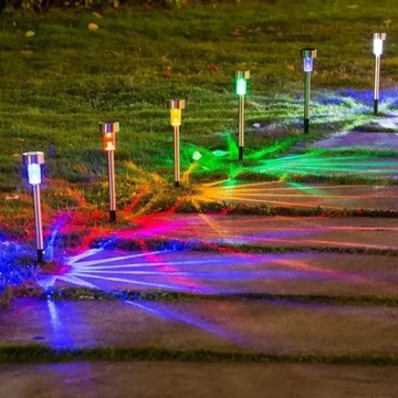Solarne oświetlenie zewnętrzne Lampa ogrodowa Zasilana energią słoneczną
