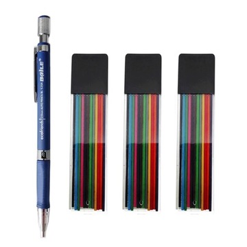 Автоматический механический пластиковый карандаш 2,0 мм, 12 цветов, нескользящая ручка для эскизов 2B