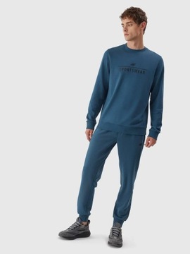 BLUZA MĘSKA DRESOWA 4F SPORTOWA BAWEŁNA AW23M692