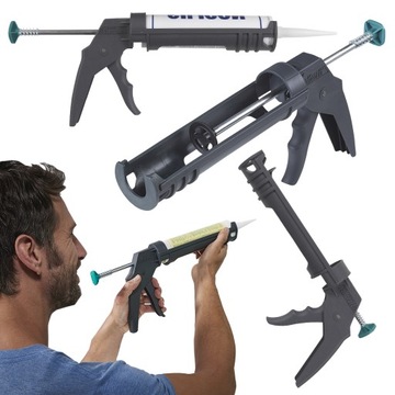 MECHANICZNY WYCISKACZ PISTOLET DO SILIKONU AKRYLU MG 100 WOLFCRAFT 4351000
