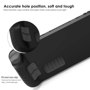 Чехол Steam Deck Techsuit, прочный, гибкий, силикон, черный