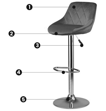 СТУЛ, ПОВОРОТНЫЙ, РЕГУЛИРУЕМЫЙ БАРНЫЙ СТУЛ, СТУЛ
