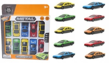 ZESTAW AUTEK Auta metalowe 10szt