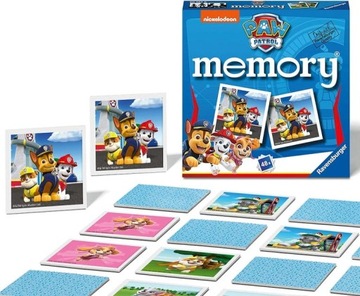 Ravensburger - Gra memory pamięciowa zapamiętywanie - Psi Patrol 20742