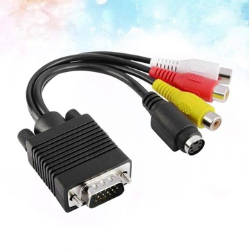 VGA SVGA в S-Video 3 RCA TV AV Out Преобразование ТВ-выхода