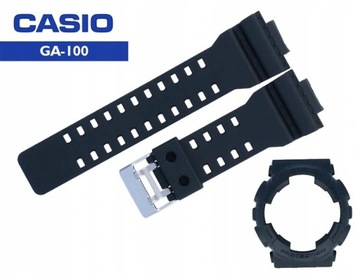 BEZEL + PASEK casio GA-100 GA-120 czarny matowy