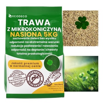 Nasiona Trawy Trawa Uniwersalna z Mikrokoniczyną Samonawożący Mieszanka 5kg