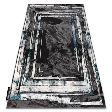 DYWAN GLAMOUR 140x190 RAMKA szary/zielony #GR4346