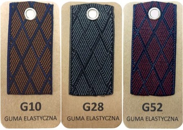 Подтяжки на пуговицах 2в1 BROWN ROMBY RUBBER для брюк