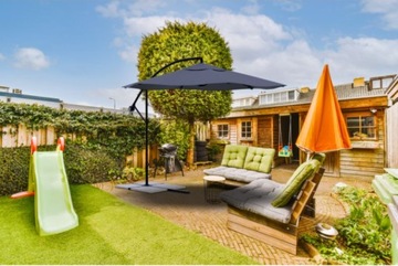 САДОВЫЙ ЗОНТ С БОЛЬШИМ РУЧКОЙ ГРАФИТ-АНТРАЦИТ 300см + чехол