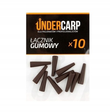 UnderCarp Łącznik Gumowy Brązowy 10 sztuk