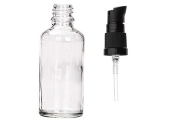 Butelka szklana bezbarwna 50 ml z pompką [2]