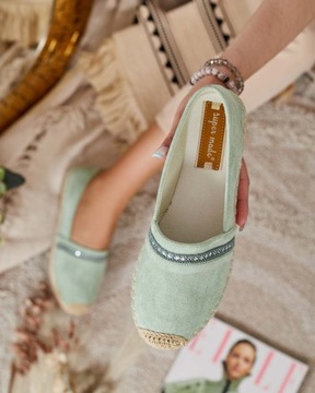 ZIELONE ESPADRYLE DAMSKIE MELLDI 37