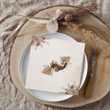 САЛФЕТКИ на годик, день рождения Мишка Тедди и кролик бохо 20 шт