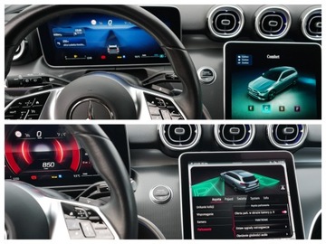 Mercedes Klasa C W206 2023 Mercedes C220d 220ps Night Skóra Led Komforty Ambiente LKA Virtual NFC HiFi, zdjęcie 25
