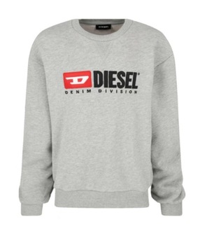 Bluza Męska Diesel, wyszywane logo, kolor Jasny Szary, rozmiar S