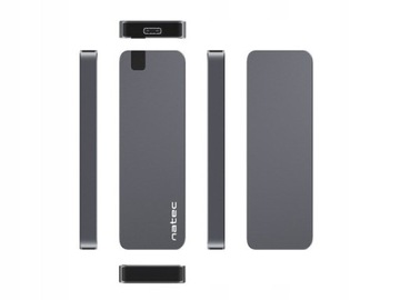 Obudowa na dysk SSD Natec Rhino NKZ-1953 M.2 NVME USB-C 3.1 Gen 2 Aluminium