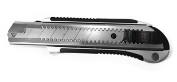 Nóż do tapet z ostrzem łamanym METAL 25 mm