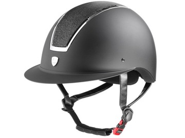 Kask jeździecki Tattini z szerokim daszkiem L58-60
