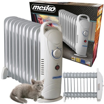 GRZEJNIK OLEJOWY ELEKTRYCZNY z TERMOSTATEM ENERGOOSZCZĘDNY 1200W 11 ŻEBEREK