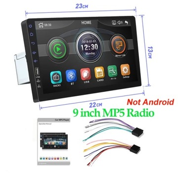 Styl nr 9008 9 cal 1 Din Odtwarzacz MP5 Samochód FM Bluetooth