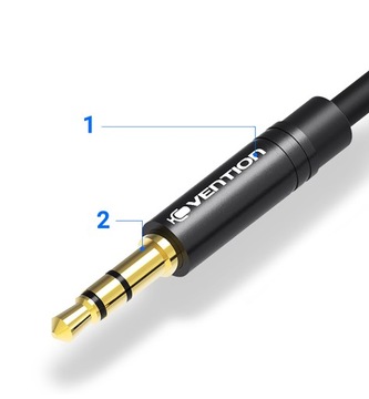 VENTION Разветвитель jack 3,5 - 2x jack 3,5 - Феррит!