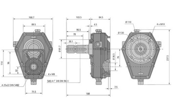 Комплект шестерен C360 + насос для TURA