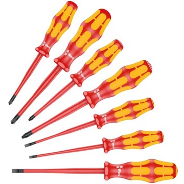 Wera 05135961001 Zestaw Wkrętaków, Żółty/Czerwony, 7 Elementów