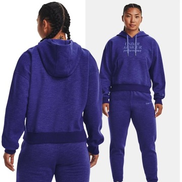 BLUZA DAMSKA UNDER ARMOUR Z KAPTUREM SPORTOWA BAWEŁNA SZYBKOSCHNĄCA 1374107