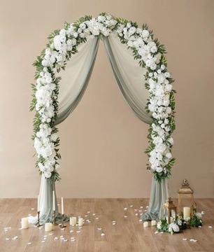 ścianka stelaż na kwiaty dekoracje okrągła duża