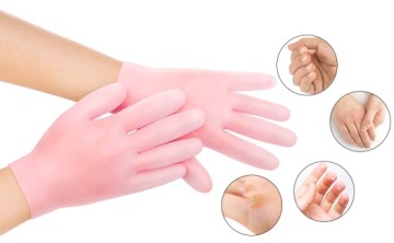 Носки силиконовые для потрескавшихся пяток, регенерирующие пятки, на 2 пары процедур.