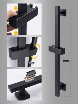 Смеситель для душа zxc черный
