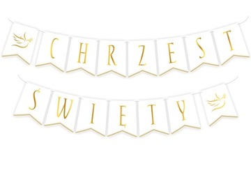GIRLANDA BANER CHRZEST ŚWIĘTY-300CM