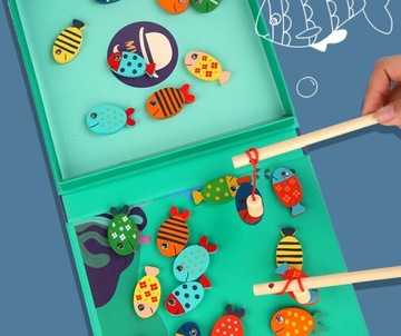 Отличная деревянная рыбацкая игра 3 варианты 2 Arcade Game 2 Rods