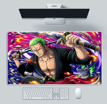 Podkładka Mata Nadruk Dla Gracza Anime One Piece Roronoa Zoro 40 CM