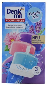 Denkmit zawieszka do wc trzy kolor 3x55ml