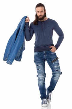 ДЛИННАЯ МУЖСКАЯ БЛУЗКА С ДЛИННЫМ РУКАВОМ CIPO BAXX НОВАЯ