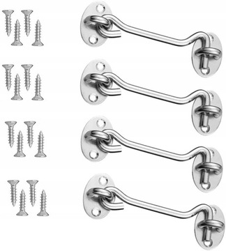 КРЮЧОК ДЛЯ СТАВНИ, 4 ШТ., ЧЕРНЫЙ КРЮЧОК