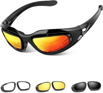 GAEKOL OKULARY ROWEROWE SPORT GOGLE TAKTYCZNE ASG