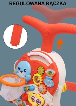 ИНТЕРАКТИВНЫЙ ОБРАЗОВАТЕЛЬНЫЙ СТОЛ WALKER PUSHER 5 в 1