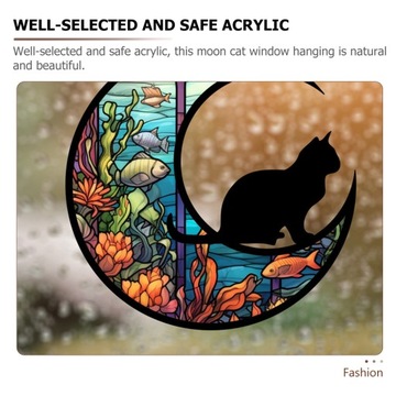 АКРИЛОВЫЙ КУЛОН ПОДВЕСНОЙ ОРНАМЕНТ CAT SUNCATCHER