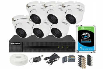 ZESTAW MONITORINGU 4MPX DO DOMU, SKLEPU, FIRMY
