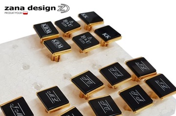 Spinki do koszuli złote | Prezent z grawerem