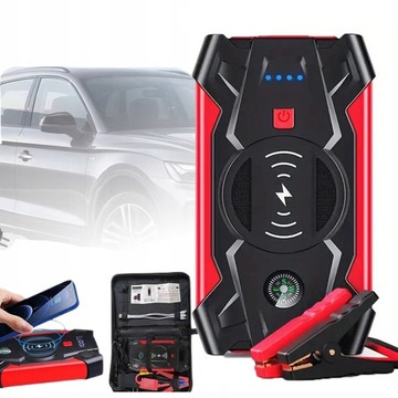 POWER BANK AKUMULATORA ŁADOWARKA SAMOCHÓD JUMPSTARTER LATARKA Z KOMPASEM