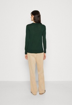 Sweter wełniany, klasyczny, zielony Gap S