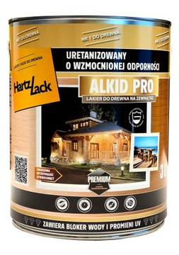 HartzLack Lakier ALKID PRO do drewna MAT 3L