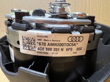 AUDI A6 C7 FACELIFT ULOŽENÍ VZDUCHOVÁ AIRBAG ŘIDIČE SOUL 4G0880201N